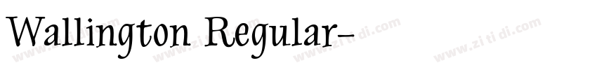 Wallington Regular字体转换
